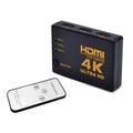 4K Ultra HD 3 naar 1 HDMI-schakelaar met afstandsbediening