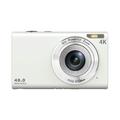 DC402-AF 4K Kids 48MP Digitale Camera Auto Focus 16X Digitale Zoom Vlogging Camera voor Tieners - Wit