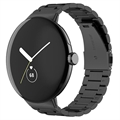Elegante Google Pixel Watch Roestvrij Stalen Riem - Zwart