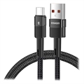 Essager Quick Charge 3.0 USB-C Kabel - 66W - 2m - Zwart