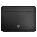 Guess Saffiano Triangle Logo Laptop Sleeve - 13-14" - Zwart