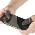 IMAK 1 paar vinger mouw ademend gevoelige zweet-proof zilveren Fiber Gaming Finger Cover voor PUBG Mobile Game