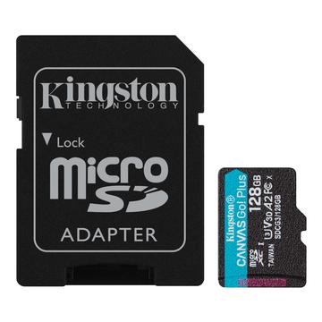 Kingston Canvas Go! Plus microSDXC Geheugenkaart met Adapter SDCG3/128GB - 128GB