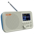 Draagbare DAB Radio & Bluetooth Speaker C10 (Geopende verpakking - Bevredigend) - Wit / Blauw