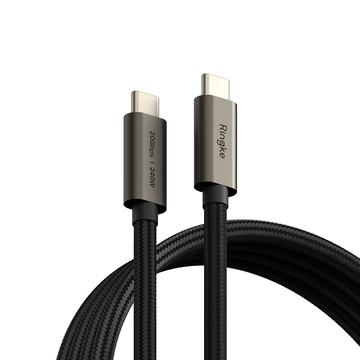 Ringke USB 3.2 Type-C Kabel PD240W - 1m - Zwart
