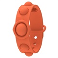 Siliconen Pop It Armband voor Kinderen en Volwassenen - Oranje