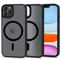 iPhone 11 Pro Tech-Protect Magmat Cover - MagSafe-compatibel - Doorschijnend Zwart