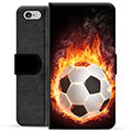 iPhone 6 / 6S Premium Portemonnee Hoesje - Football Flame
