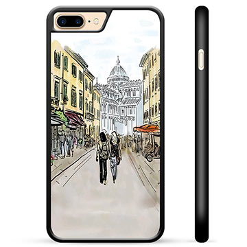 iPhone 7 Plus / iPhone 8 Plus Beschermende Cover - Italië Straat