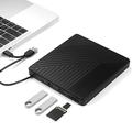 005 Extern USB-C/USB Optisch Drive met SD/TF-kaartlezer - CD/DVD afspelen en branden