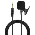 1.5m Clip-On Lavalier-microfoon met dubbele capsule