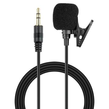 1.5m Clip-On Lavalier-microfoon met dubbele capsule