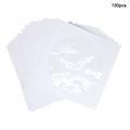 100 stuks. Papieren CD/DVD Enveloppen met Transparant Venster - 12x12cm - Wit