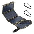 10W opvouwbare USB-zonnelader/powerbank met 4 panelen - camouflage