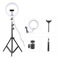 10" USB Ring Light met 160cm telescopisch statief voor live-uitzending van video-opnamen