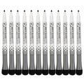 12-Pack Whiteboard Markers met Gum - Zwart