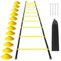 Sport Agility Ladder Set met 12 Kegels - 6m