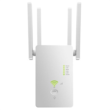 1200M Dual-Band WiFi-extender / Router / Toegangspunt - Wit