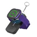 1200mAh Draagbare Oplader Mini Magnetische Draadloze Power Bank met Sleutelhanger voor iWatch Series