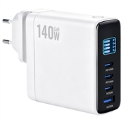 140W GaN-wandlader met TFT-display - 3x USB-C, 1x USB-A - Wit