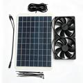 15W zonnepaneel met dubbel ventilatiesysteem voor dierenhok - IP68, 18V