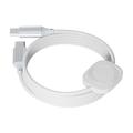 2-in-1 USB-C oplaadkabel met magnetische draadloze oplader voor Apple Watch - 1.2m, 100W - Wit