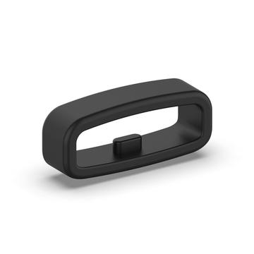22mm Siliconenbandje / Riemhouder voor horlogebandje - Zwart