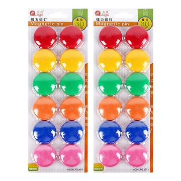 24 stuks. Multicoroled Mini Ronde Magneten voor Whiteboard en Kantoorgebruik - 30mm
