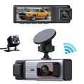 3.0" 1080P Dash Cam met 4 lenzen voor, achter en zijopnamen