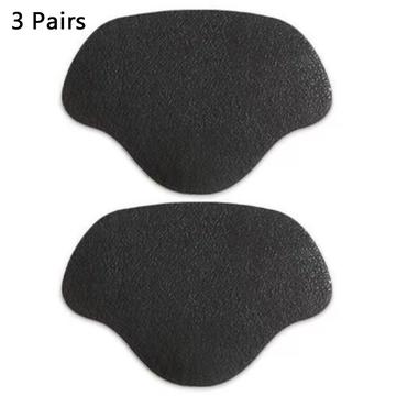 3 paar hakkendoppen voor schoenen en sneakers, hakinzetstukken - 8.5x5.8cm - Zwart