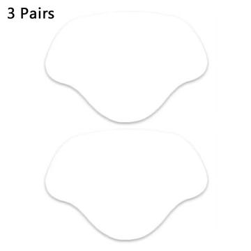 3 paar hakkendoppen voor schoenen en sneakers, hakinzetstukken - 8.5x5.8cm - Wit
