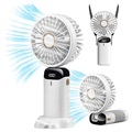 3-in-1 Mini Draagbare Hangende Nek Koelventilator - Wit