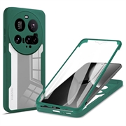 Xiaomi 15 Ultra 360 Bescherming Hoesje - Groen / Doorzichtig