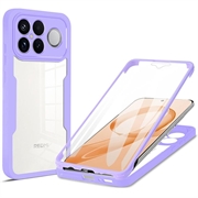Xiaomi Redmi K90 Pro Max 360 Bescherming Hoesje - Paars / Doorzichtig