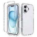 iPhone 16 Pro 360 Bescherming Hoesje - Doorzichtig