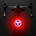 3664 Creatief Fietsachterlicht IPX2 Waterdicht Klein Fiets LED Licht Ondersteuning USB Opladen voor Buiten Fietsen