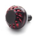 38mm bedieningsknop van aluminiumlegering voor visreels van DAIWA en SHIMANO - Zwart / rood
