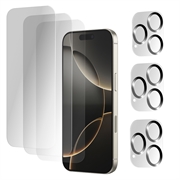 iPhone 16 Pro Max Glazen Bescherming Set - 6 Stu. - Doorzichtig
