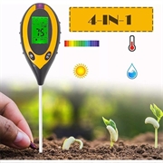 4-in-1 pH- en vochtigheidsmeter met LCD-scherm