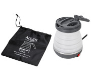 Adler AD 1370UK Waterkoker kunststof 0.6L - reisstekker siliconen UK