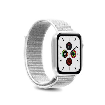 Apple Watch Series 9/8/SE (2022)/7/SE/6/5/4/3/2/1 Puro Nylon Sport Strap - 41mm/40mm/38mm - Wit