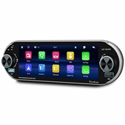 6.9" Single-DIN-autoradio met draadloze CarPlay en Android Auto - zwart