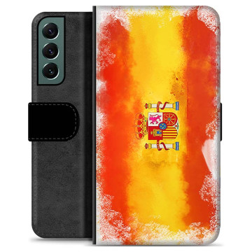 Samsung Galaxy S22+ 5G Premium Portemonnee Hoesje - Spaanse Vlag