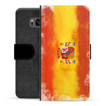 Samsung Galaxy S8+ Premium Portemonnee Hoesje - Spaanse Vlag