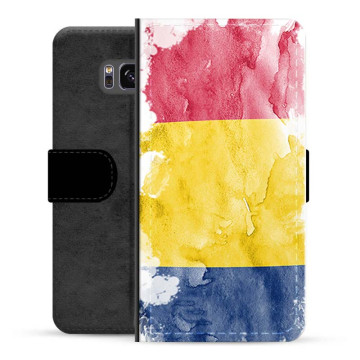Samsung Galaxy S8+ Premium Portemonnee Hoesje - Roemeense Vlag