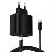 Nintendo Switch 2/Lite/OLED 60W PD snellader met USB-C-aansluiting en kabel van 2m - Zwart