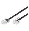 RJ11-RJ45 Telefoon Kabel - 15m - Zwart