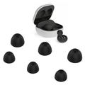 6Pcs vervangende oordopjes Tips Zachte Silicone koptelefoon Caps Cover voor Samsung Galaxy Buds2 - Zwart