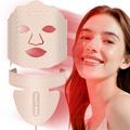 7-kleuren LED-lichttherapiemasker voor gezicht/hals - Roze