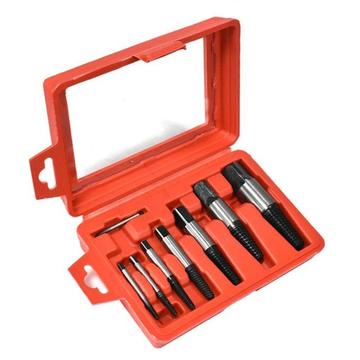 8 stuks. Schroevendraaierset van koolstofstaal - Rood